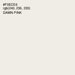 #F0ECE6 - Dawn Pink Color Image